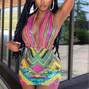 Fashion nova all types sequin mini dress
